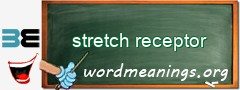 WordMeaning blackboard for stretch receptor